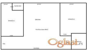 Funkcionalan stan 48m2 Satelit, Novi Sad